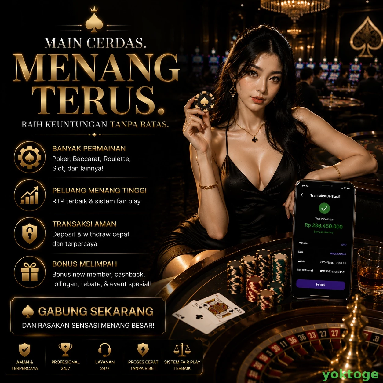 yoktoge Bonus Menarik
